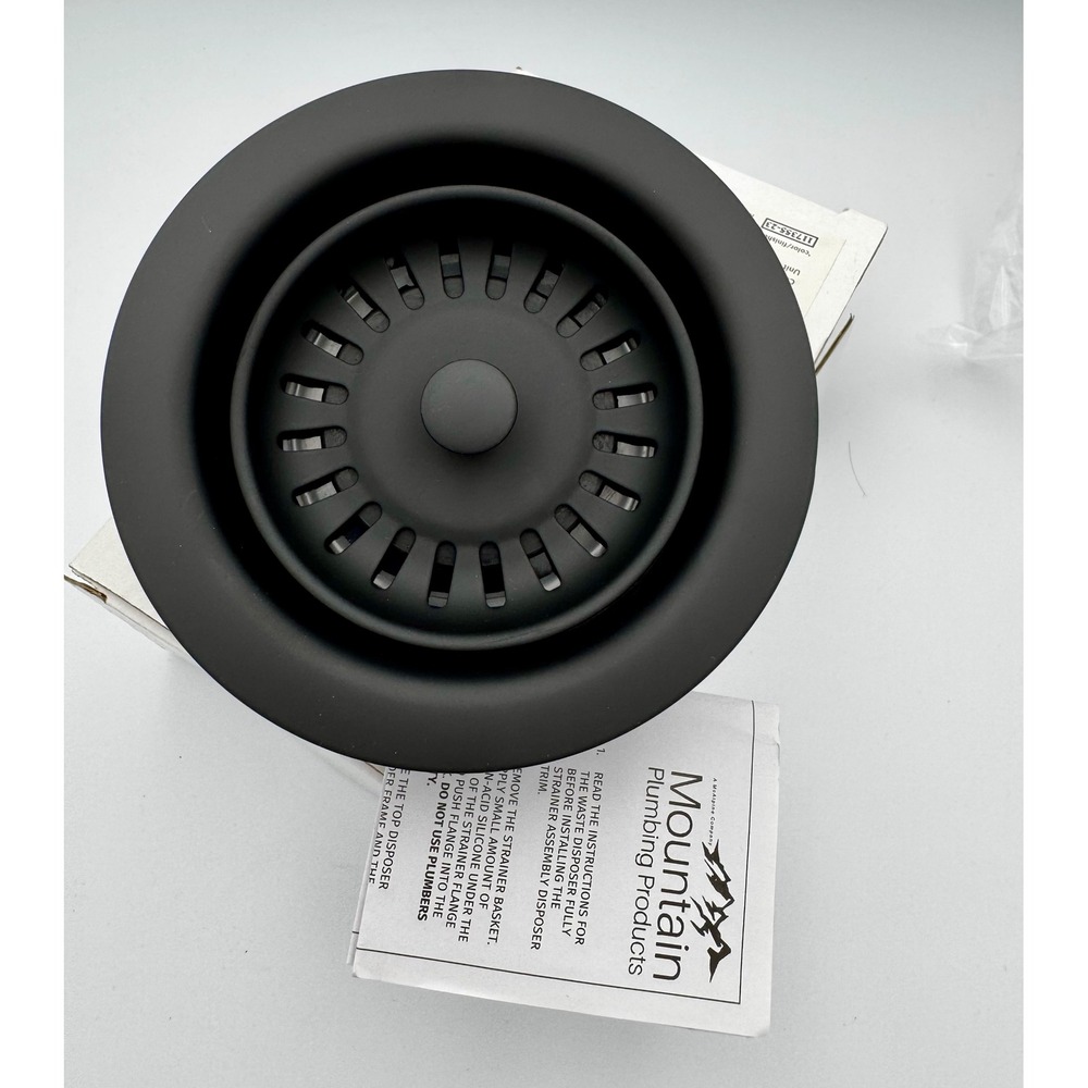 Mountain Plumbing MT200EV/MB Waste Disposer Trim Matte Black New In Box